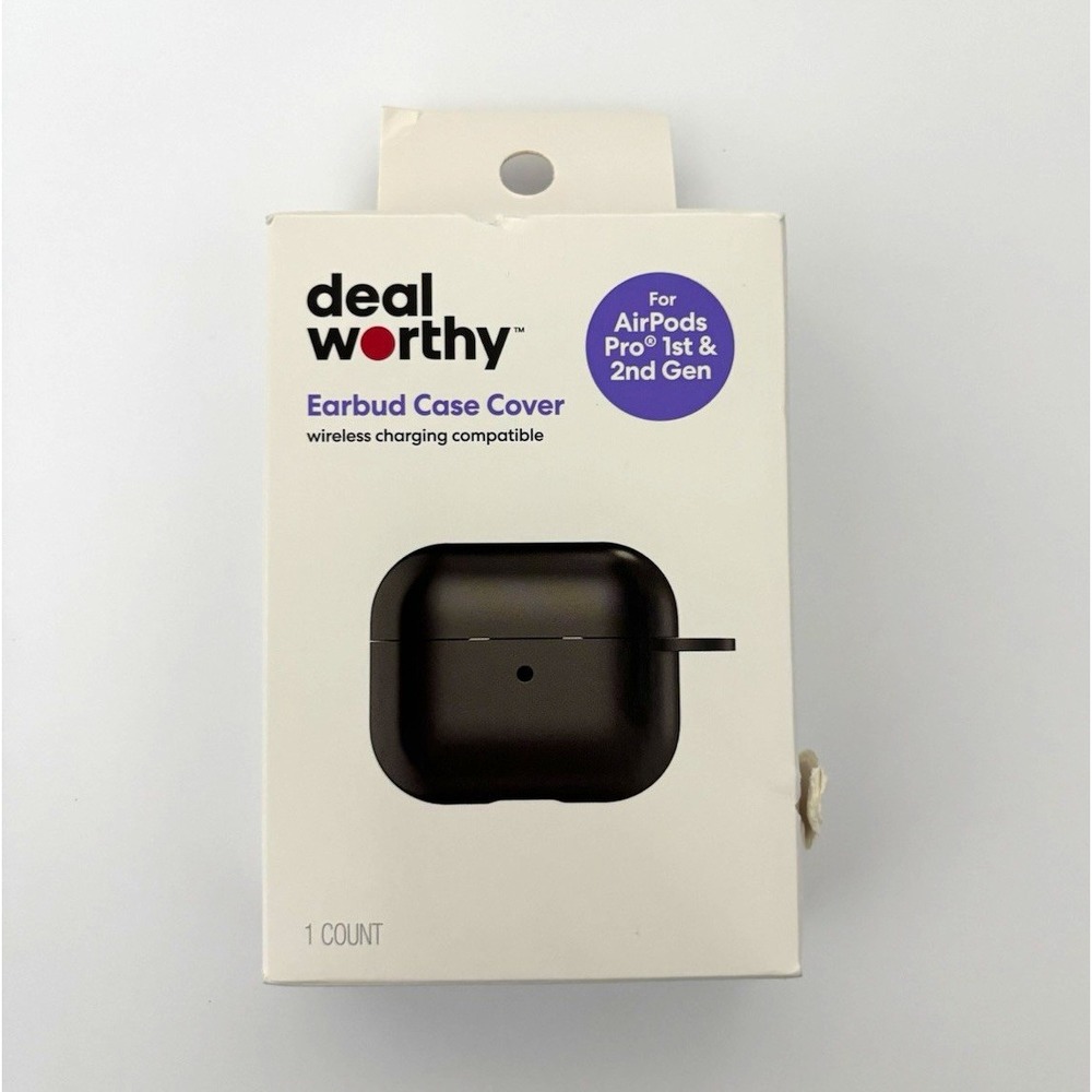deal worthy Black Fitted Case for Apple AirPods Pro, Wireless Charge